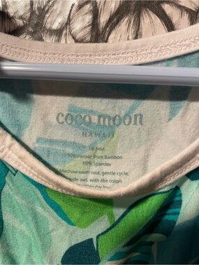 Coco Moon Kids' Casual Dress in Teal & Green